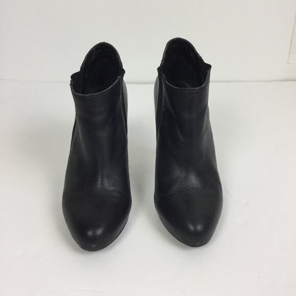 Jessica Simpson Ankle Boots Black Classic Leather Booties - Picture 9 of 10
